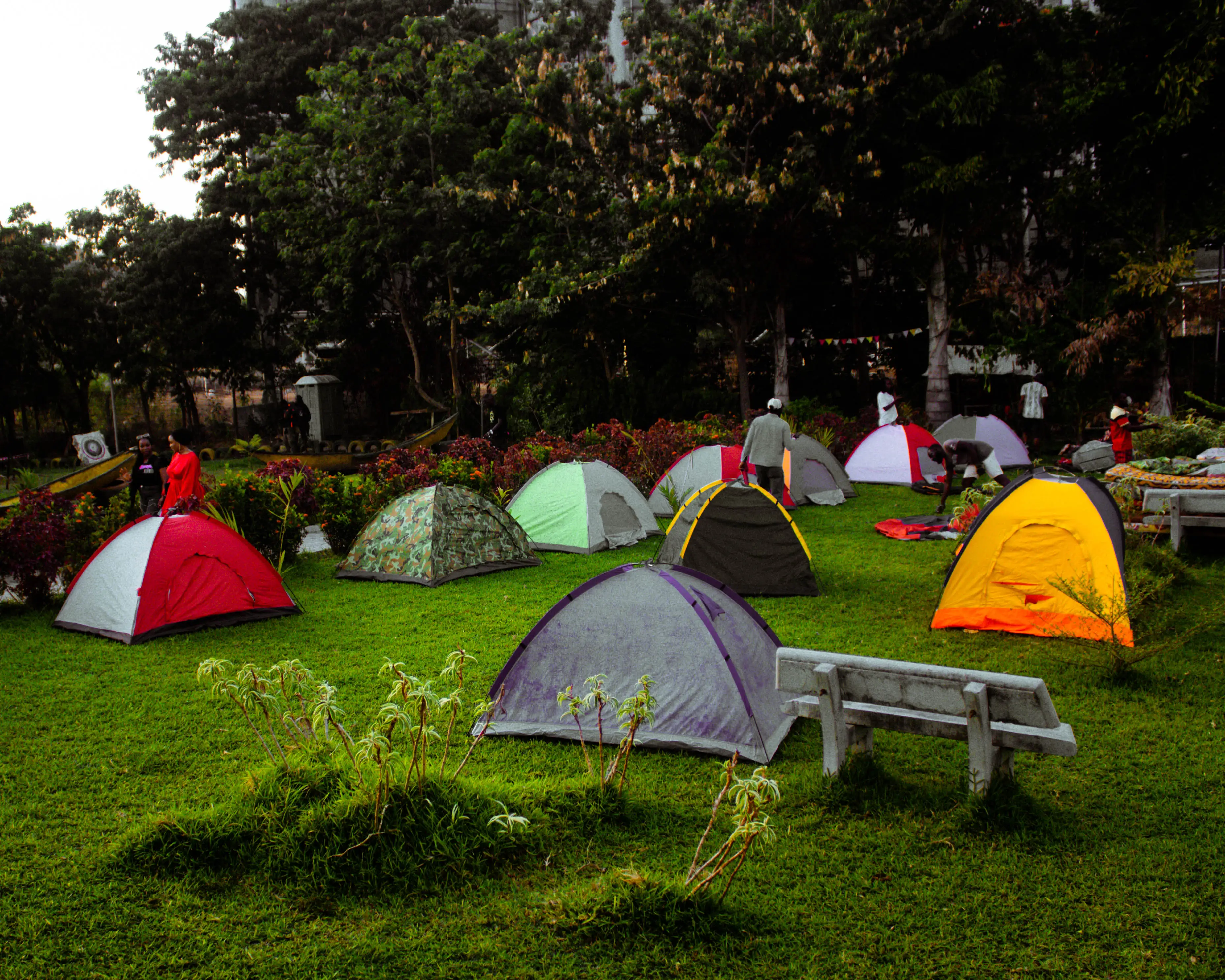 Students participating in the Duke of Edinburgh Award expedition
